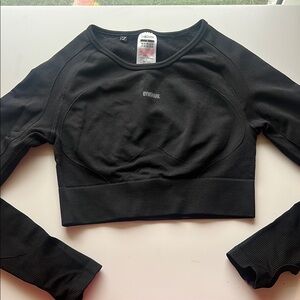 Gymshark Women's Black Long Sleeve Top